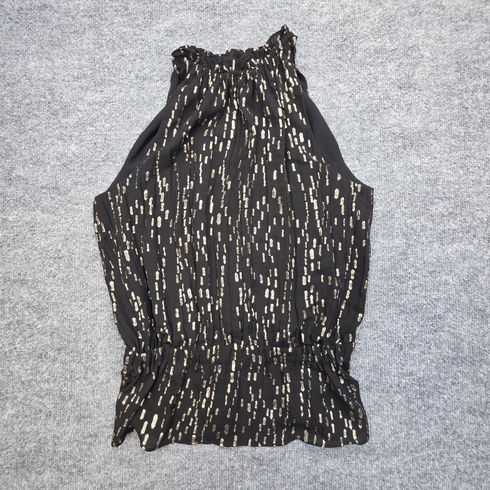 RAMY BROOK Sleeveless Blouse Women's Small Black Abstract Geometric